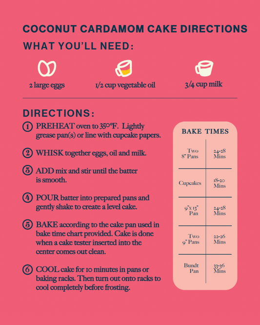 Coconut Cardamom Cake Mix