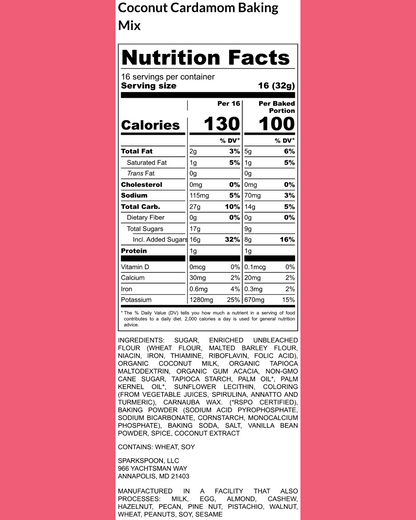 Coconut Cardamom Cake Mix